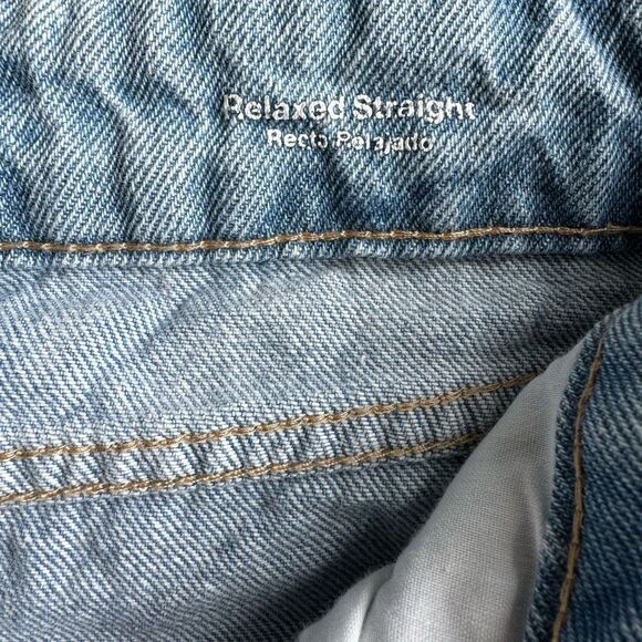 Original Use Relaxed Straight Leg Jeans Light Denim Wash 33 x 30 - Picture 6 of 8